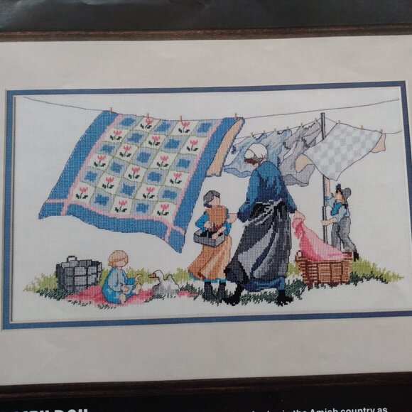 Vintage Amish Playtime & Breezy Day Counted Cross Stitch Charts by Dimensions US - Picture 6 of 14